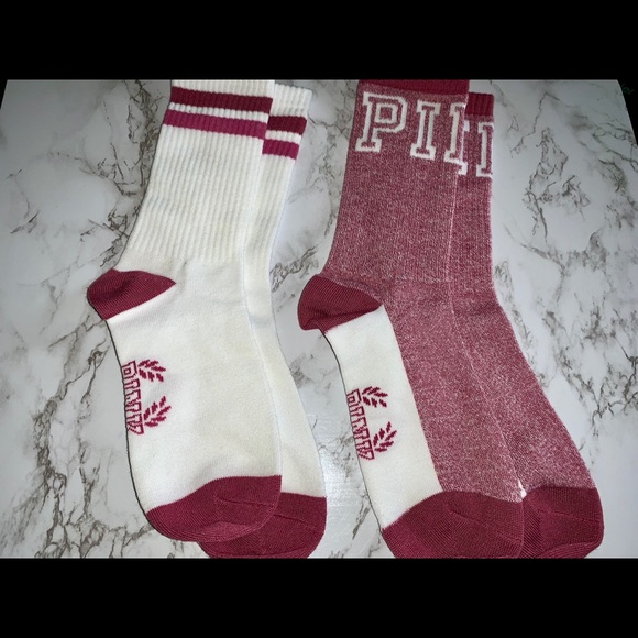 PINK Victoria's Secret Accessories - Victoria’sSecret PINK Pack includes 2pair of socks